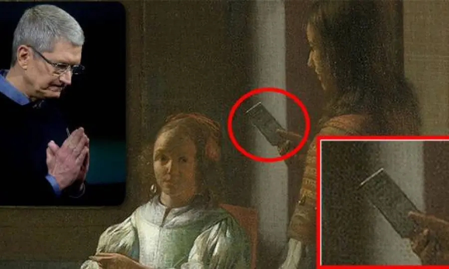 Tim Cook ''scopre'' un iPhone in un quadro del 1670