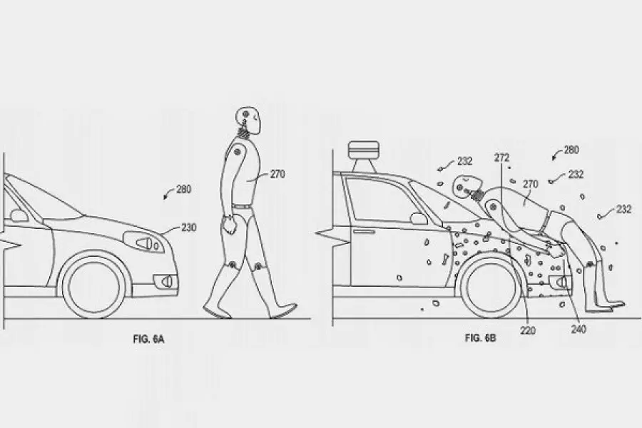 Google Car e la colla salva-pedoni