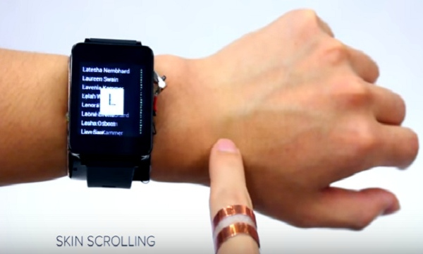 SkinTrack e la pelle diventa touchscreen
